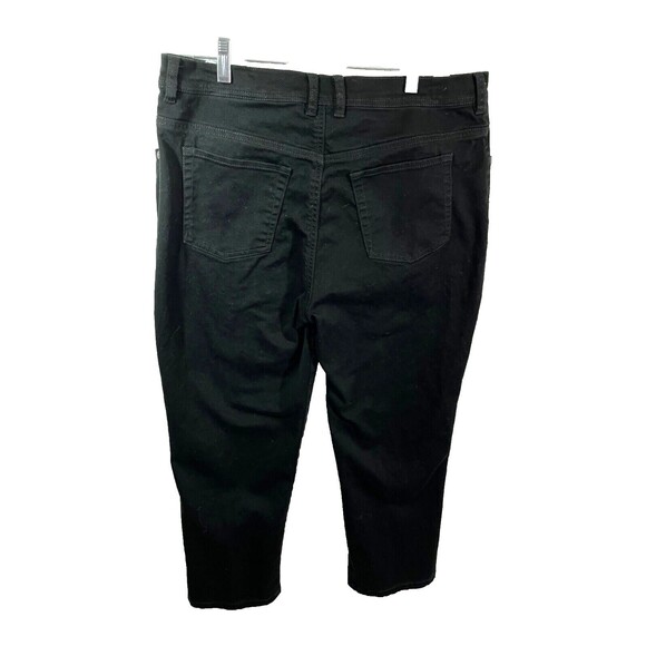 Gloria Vanderbilt Womens Size 16P (35x26) Black Amanda Jeans Stretch - Picture 2 of 6